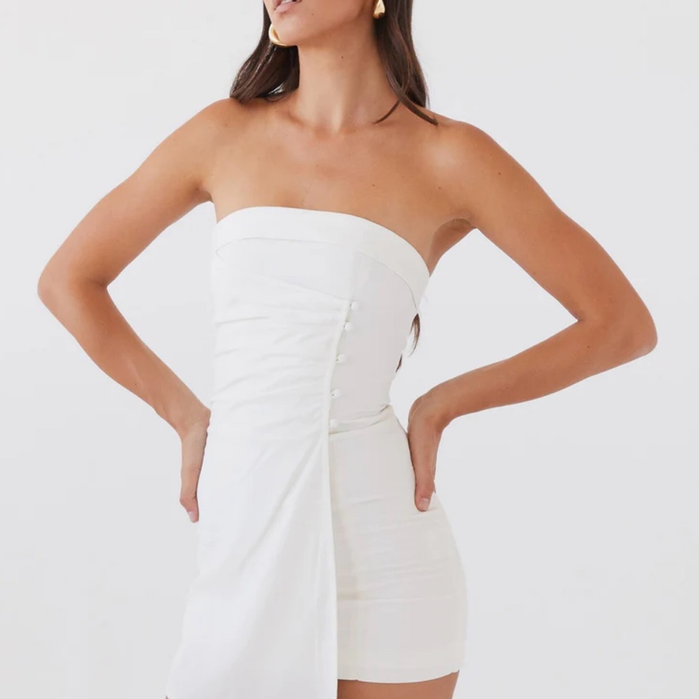 Peppermayo white mini dress